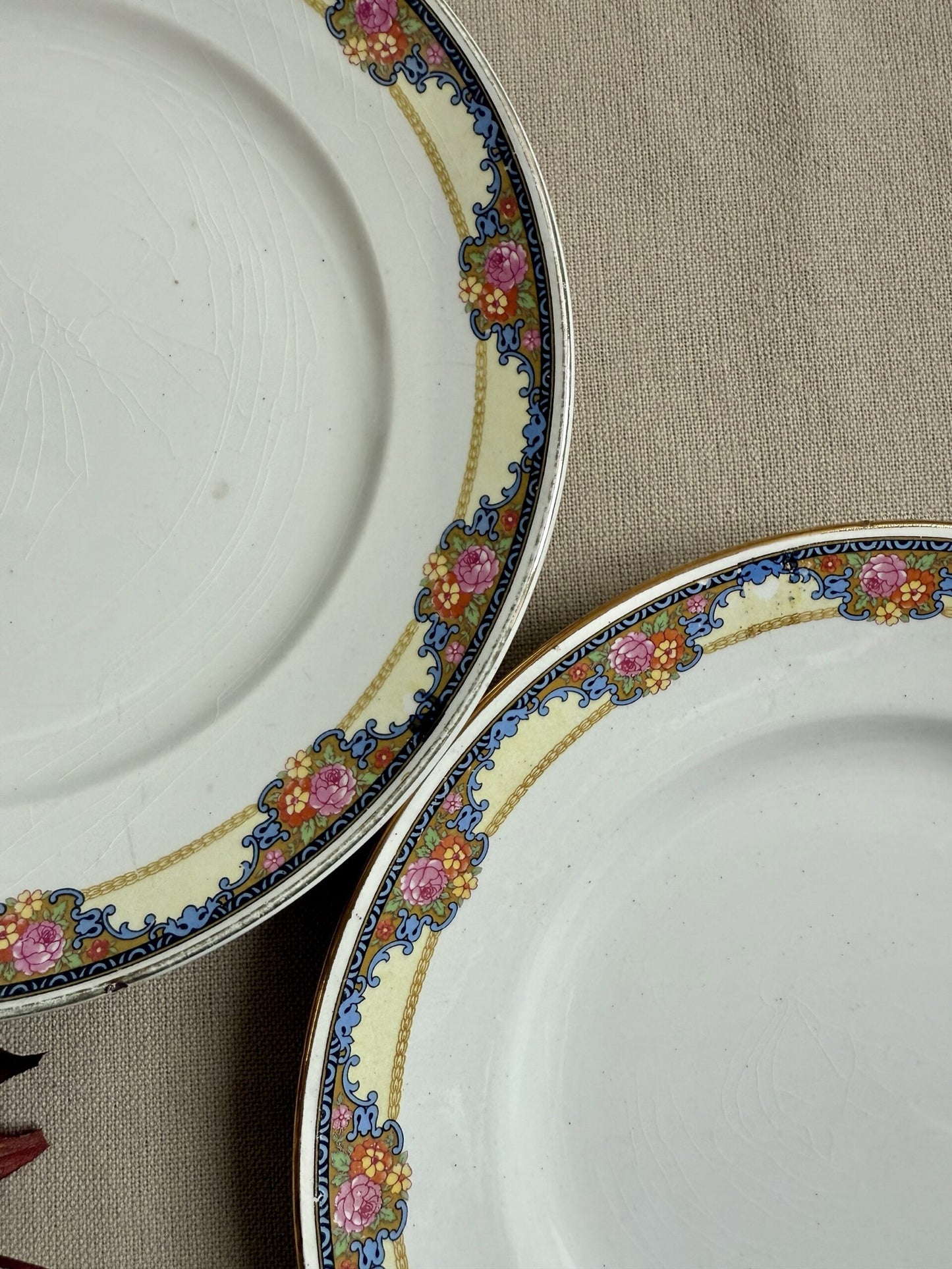Assiettes plates Saint-Amand - lot de 4