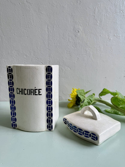 Pot à épices en faïence Chicorée