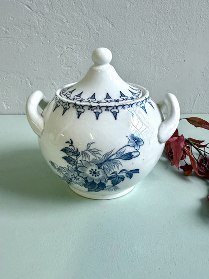 Sucrier Sarreguemines modèle Flore