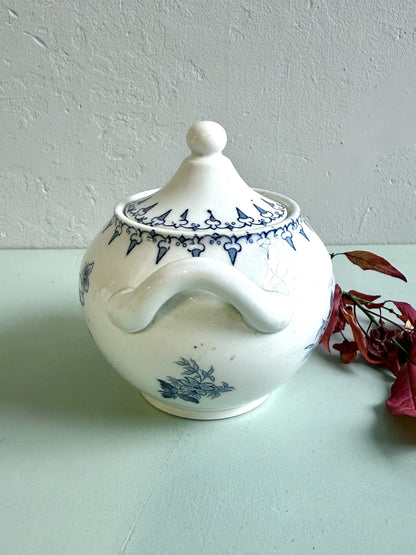 Sucrier Sarreguemines modèle Flore