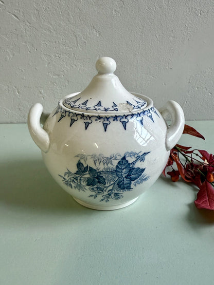 Sucrier Sarreguemines modèle Flore