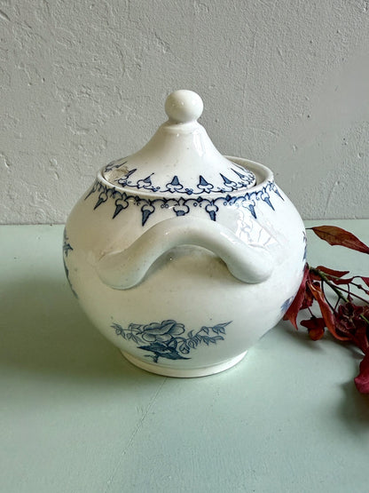 Sucrier Sarreguemines modèle Flore