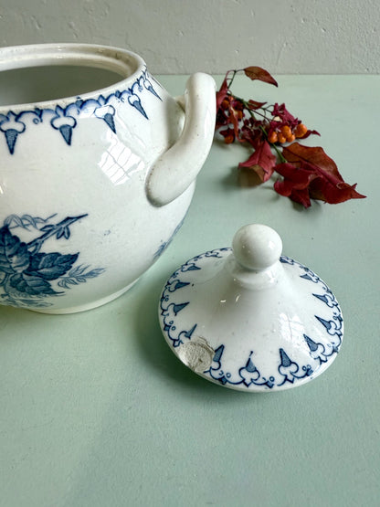 Sucrier Sarreguemines modèle Flore