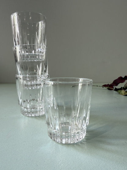 Verres à liqueur vintage ciselés - lot de 4