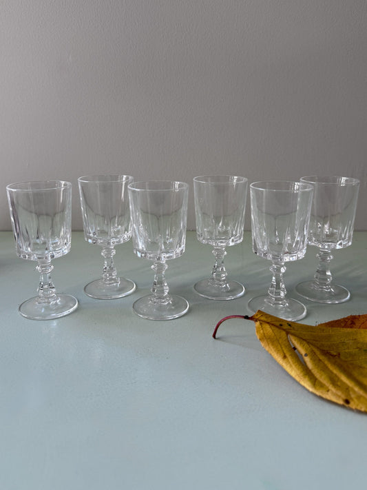 Verres à digestif à pied - lot de 6