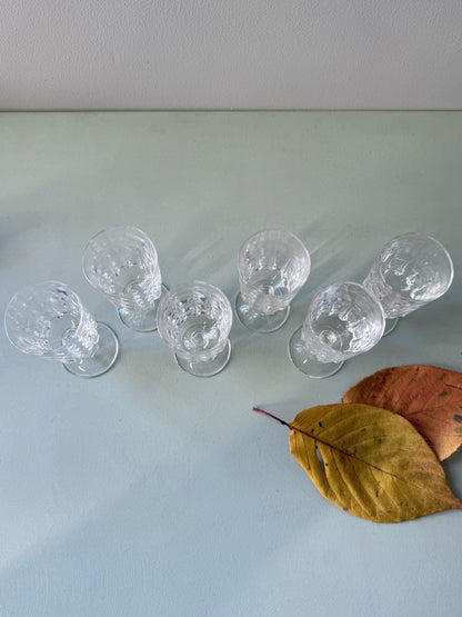 Verres à digestif à pied - lot de 6