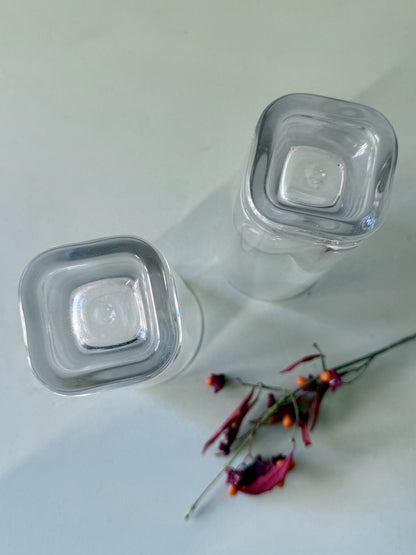 Lot de 2 verres transparents