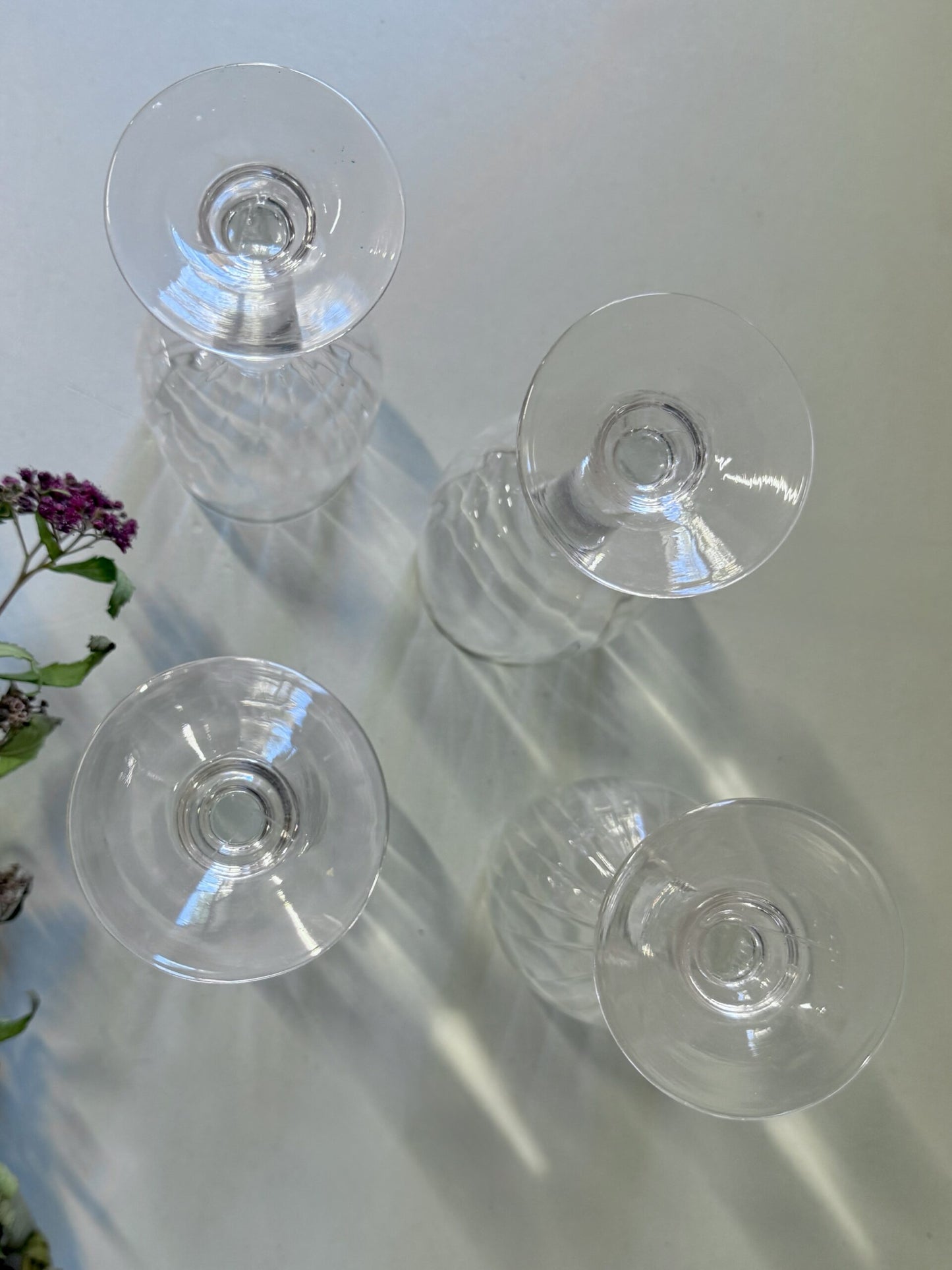 Verres à pied ancien x4