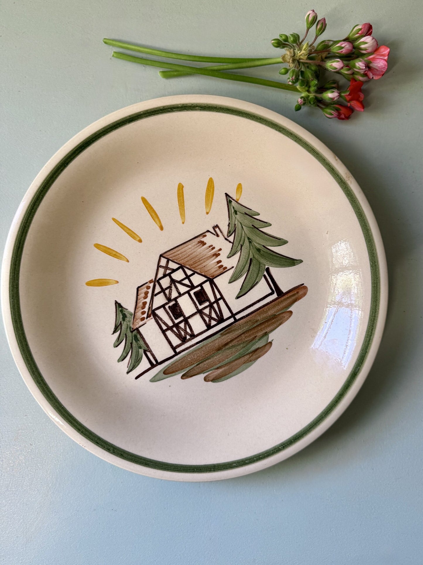 Assiette semi-creuse Elchinger de Soufflenheim