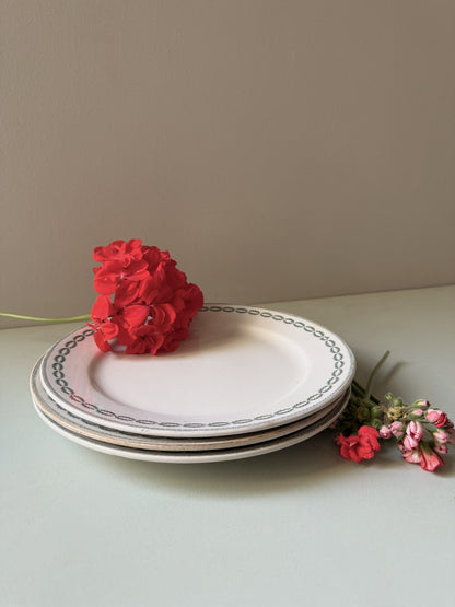 Assiettes plates Sarreguemines modèle Nobilis - lot de 3