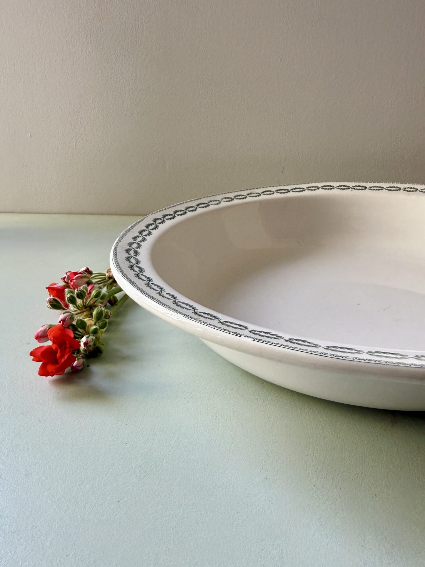 Grand saladier/plat Sarreguemines modèle Nobilis