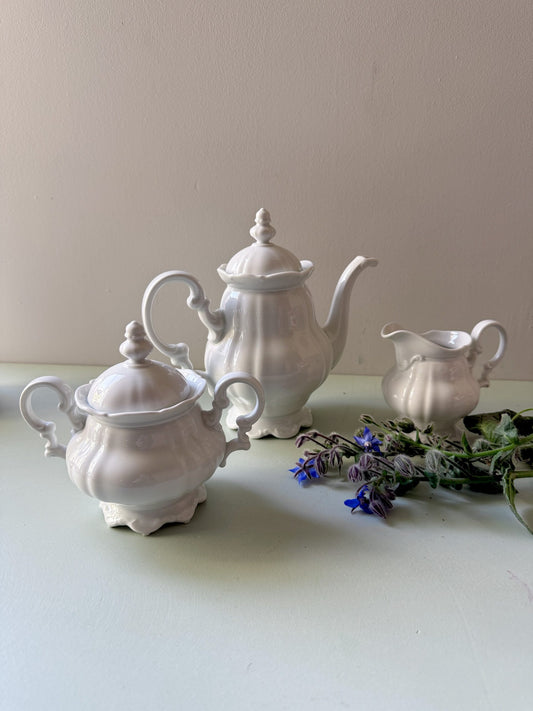 Service à thé en porcelaine modèle Sylvia