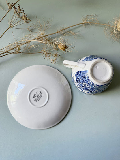 Tasse avec coupelle The Brook Staffordshire Myott