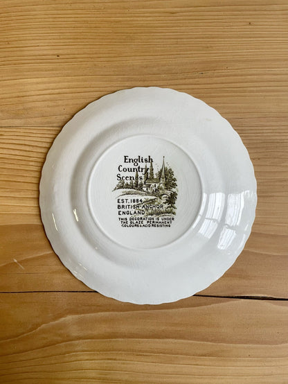 Assiettes à dessert - English Country Scene by British Anchor - lot de 2