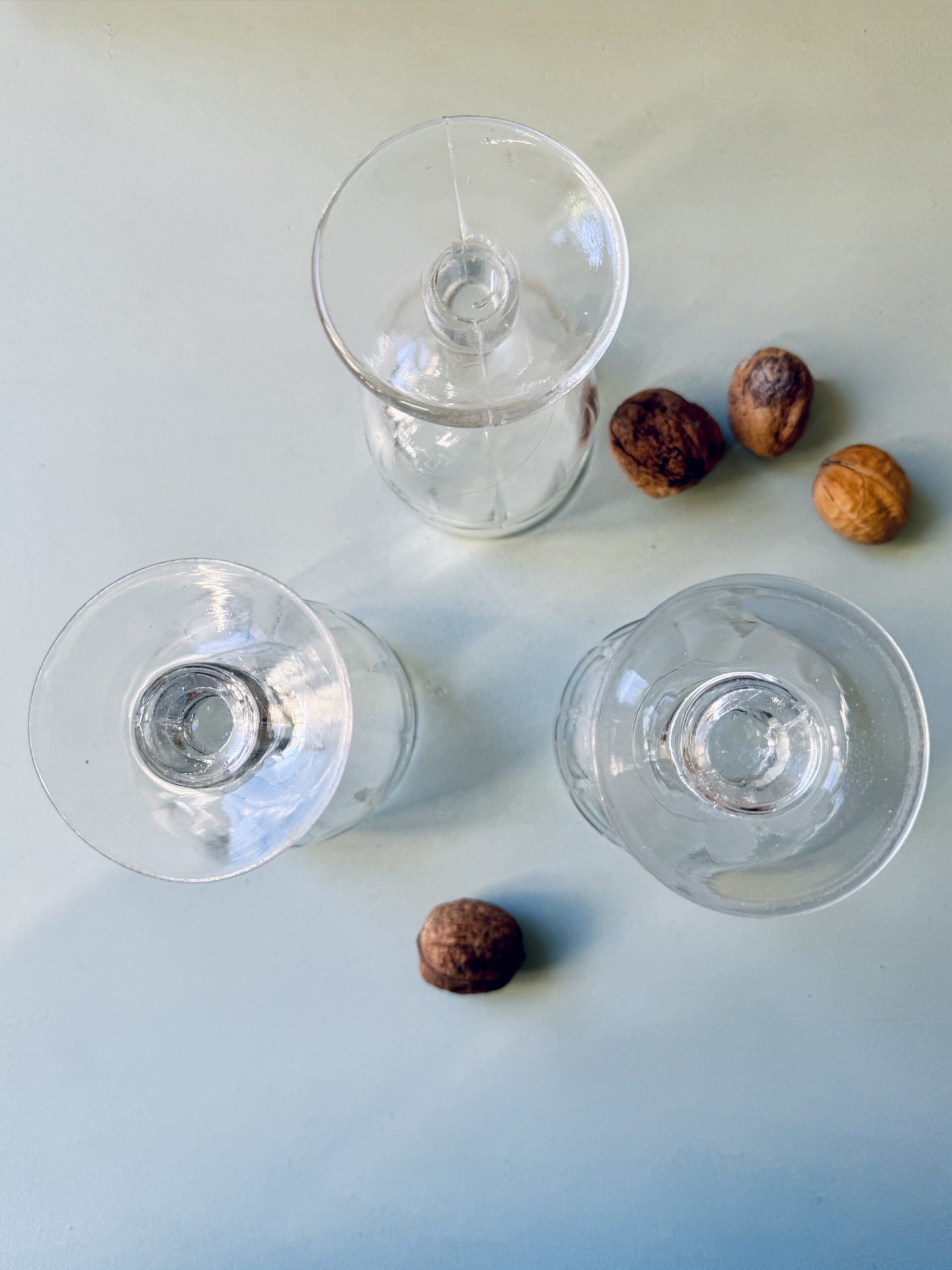 Lot de 3 verres à pied