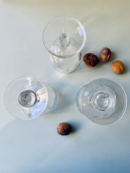 Lot de 3 verres à pied