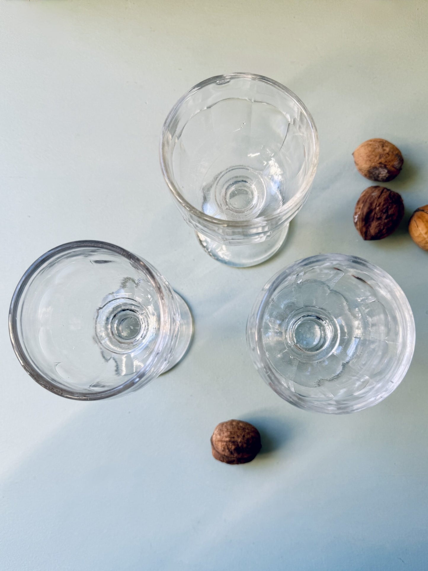 Lot de 3 verres à pied