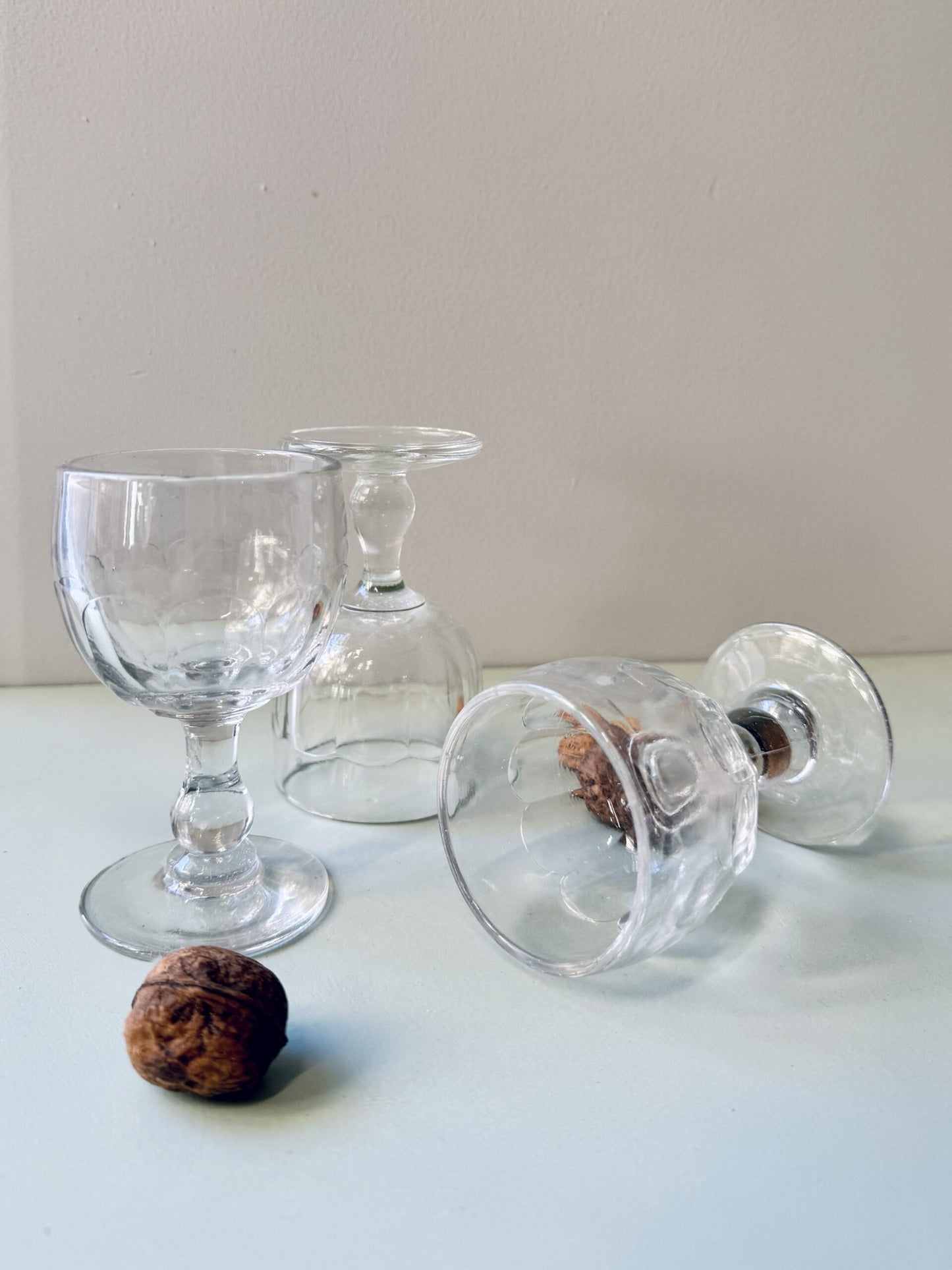 Lot de 3 verres à pied