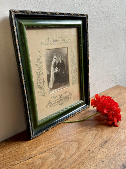 Tableau avec photo de mariage ancienne