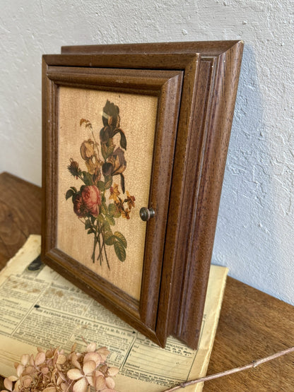 Boîte à clés vintage en bois