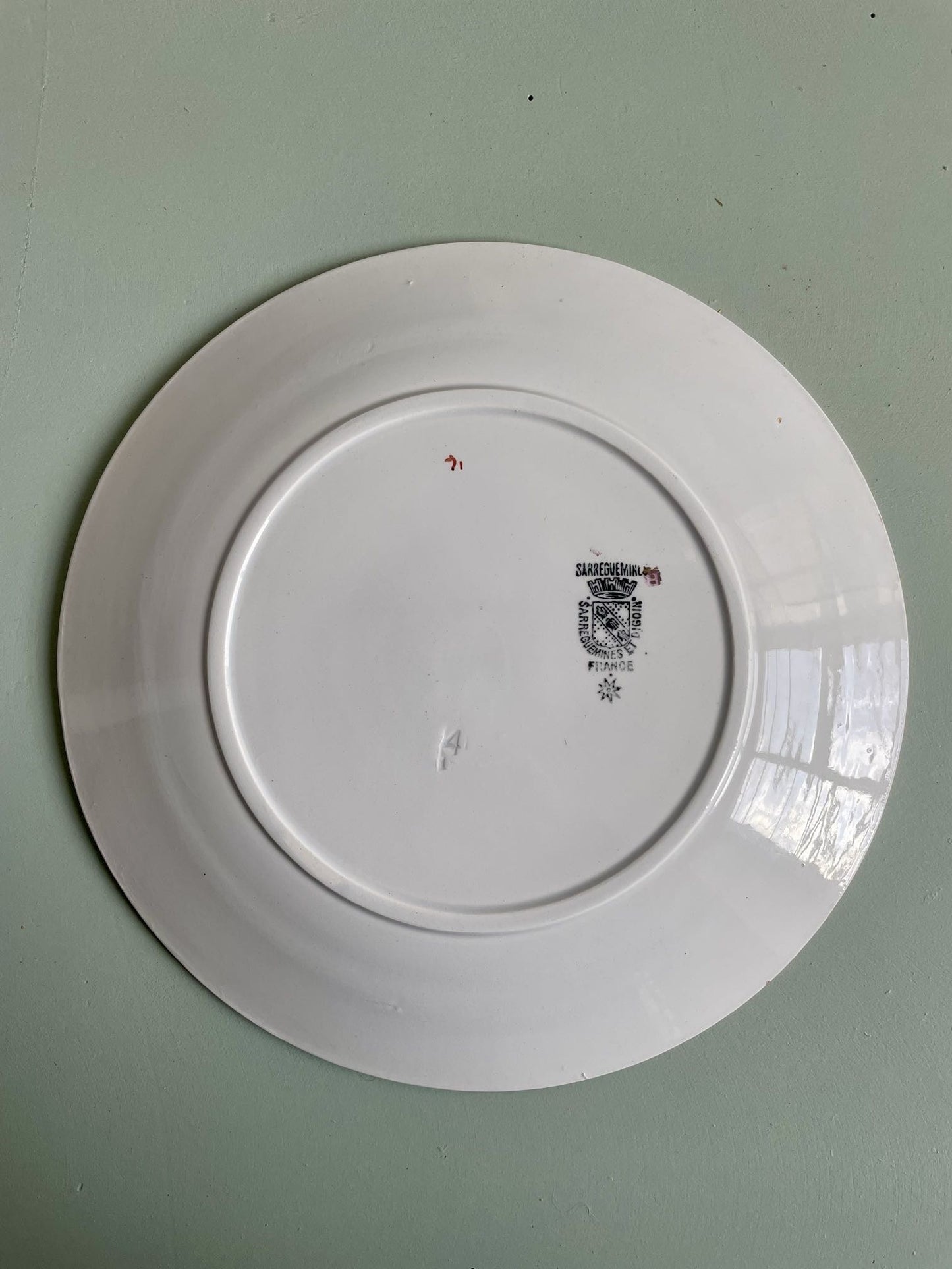 10 assiettes plates Sarreguemines et Digoin