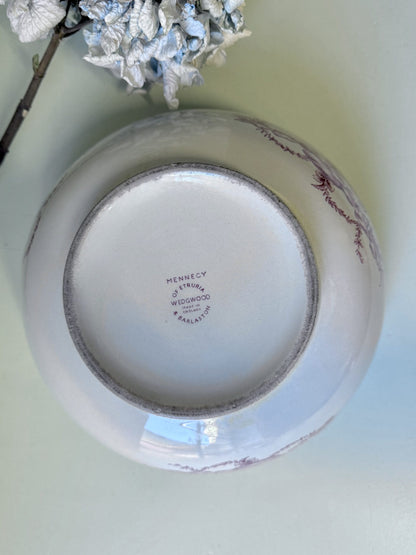 Saladier ancien anglais – décor bordeaux champêtre