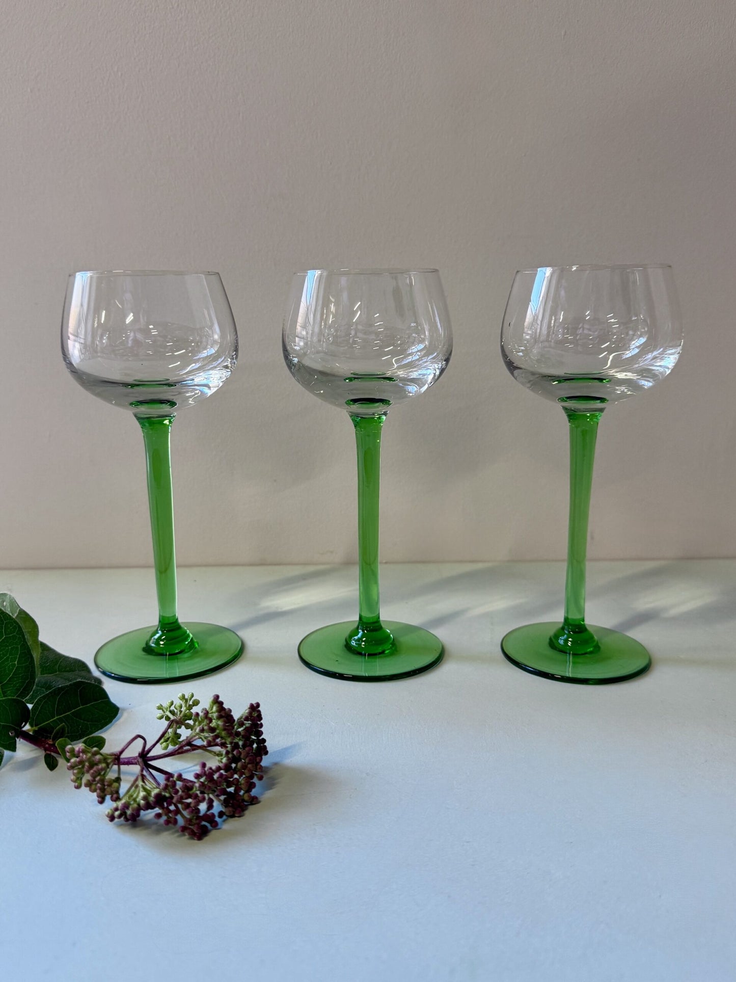Verres alsaciens en cristal - lot de 3