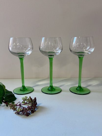 Verres alsaciens en cristal - lot de 3