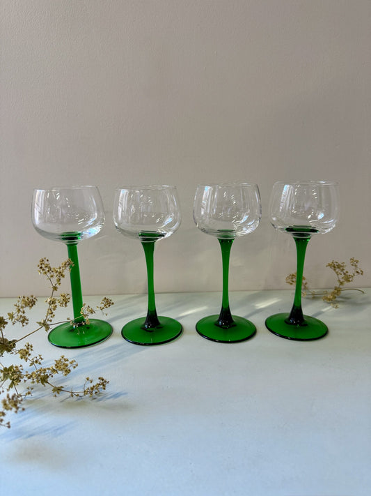 Verres alsaciens en cristal - lot de 4