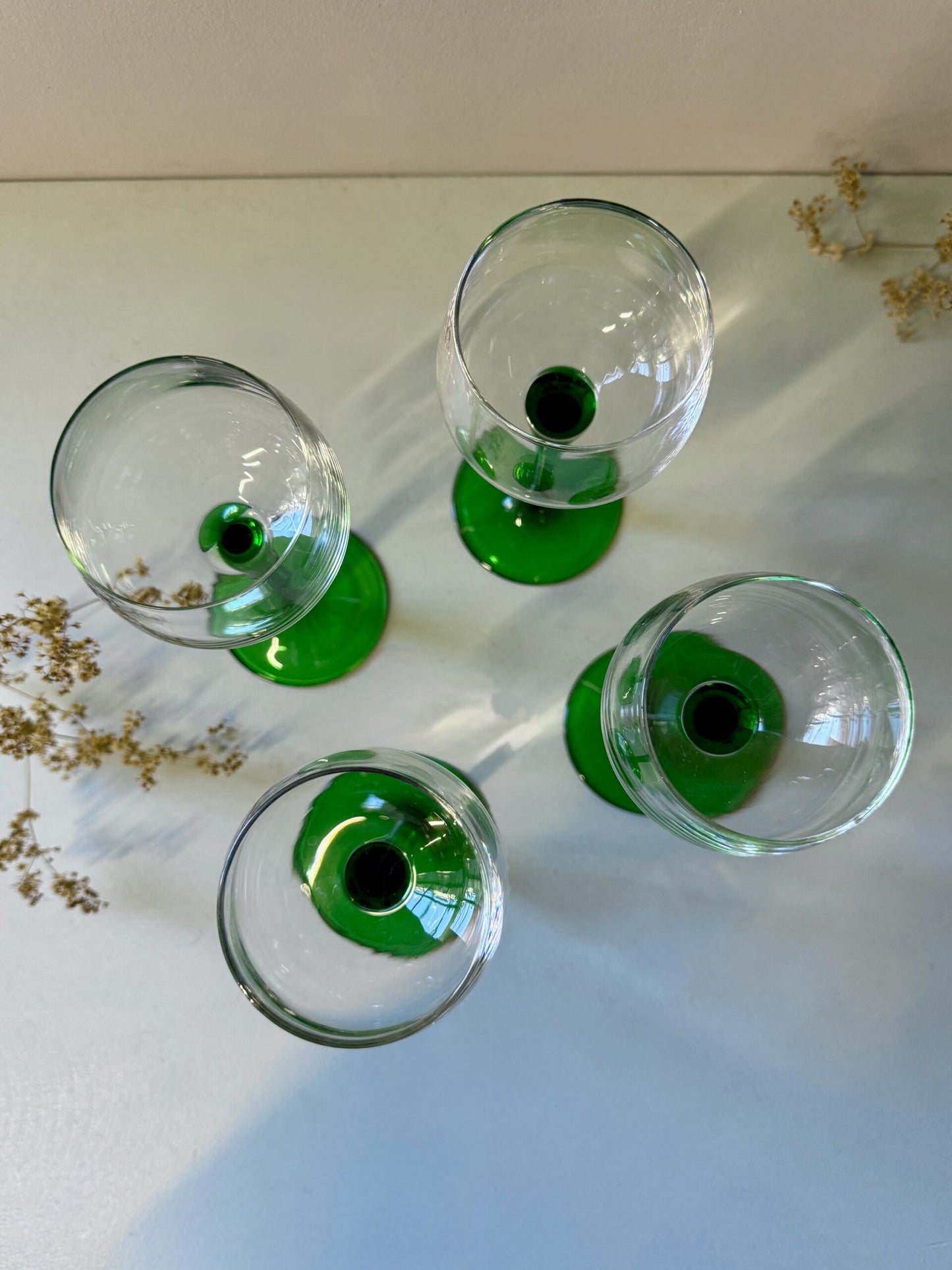 Verres alsaciens en cristal - lot de 4