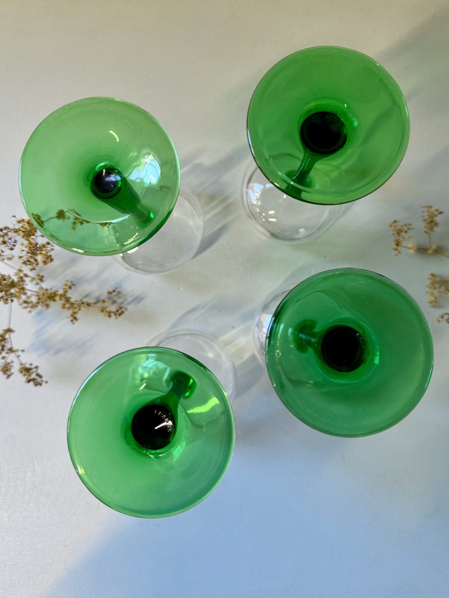 Verres alsaciens en cristal - lot de 4