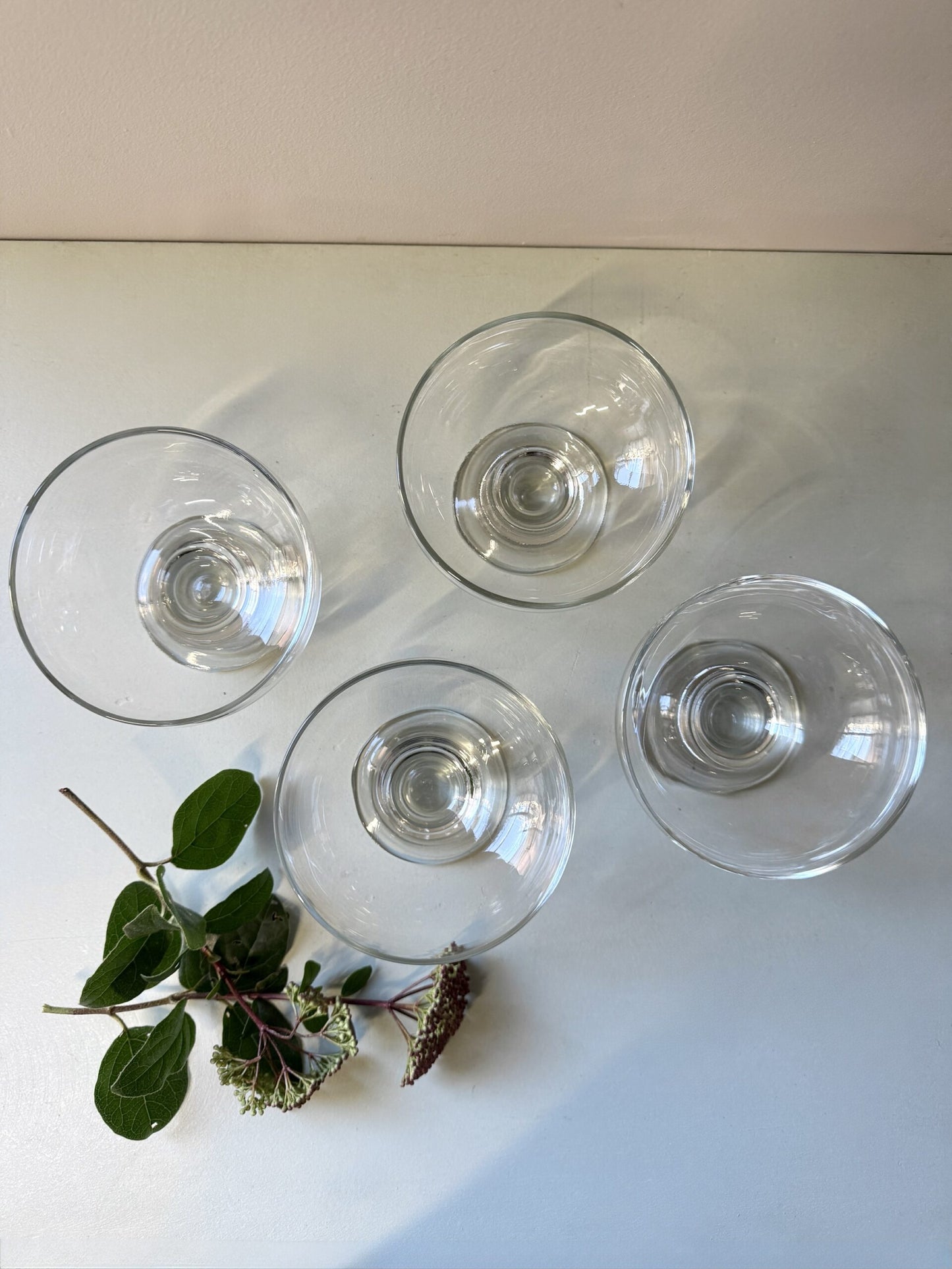 Coupes à dessert en cristal - Lot de 4