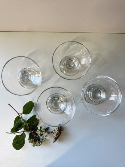 Coupes à dessert en cristal - Lot de 4