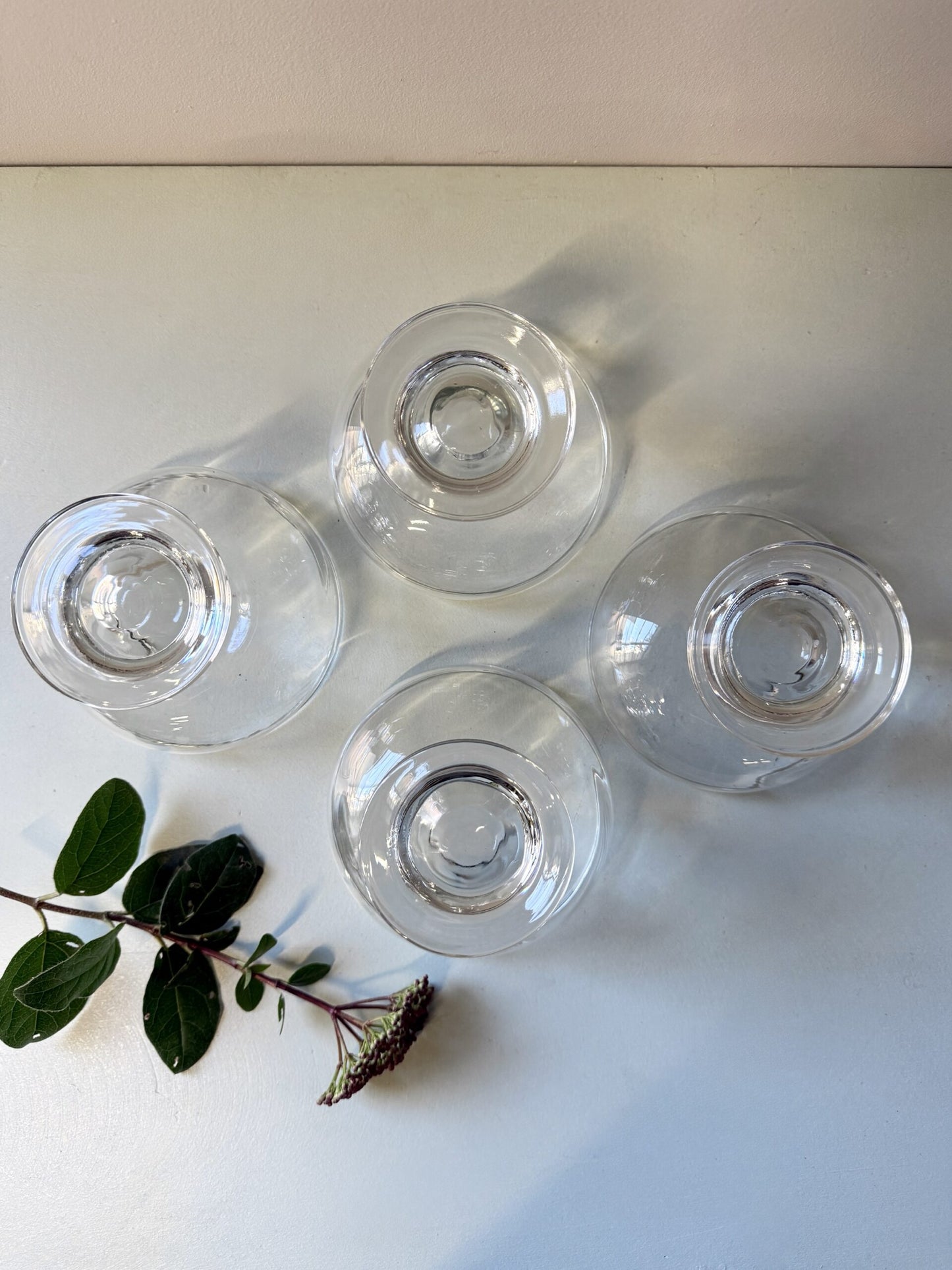 Coupes à dessert en cristal - Lot de 4