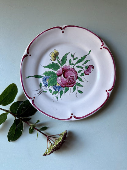 Assiette florale décorative