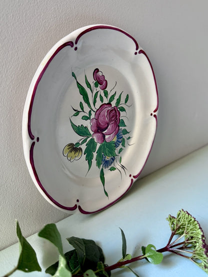 Assiette florale décorative