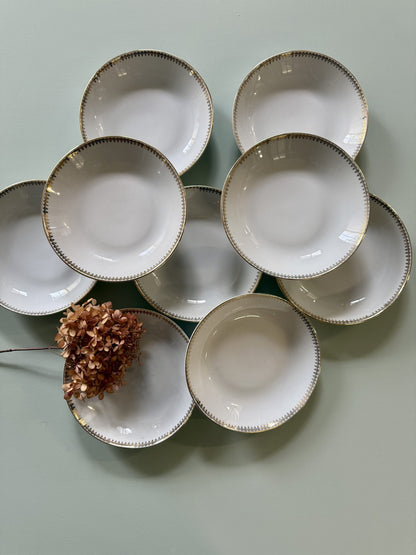 Assiettes creuses Strasbourg Lucien Engel - Lot de 9