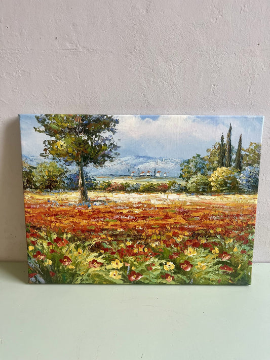 Huile sur toile vintage - paysage