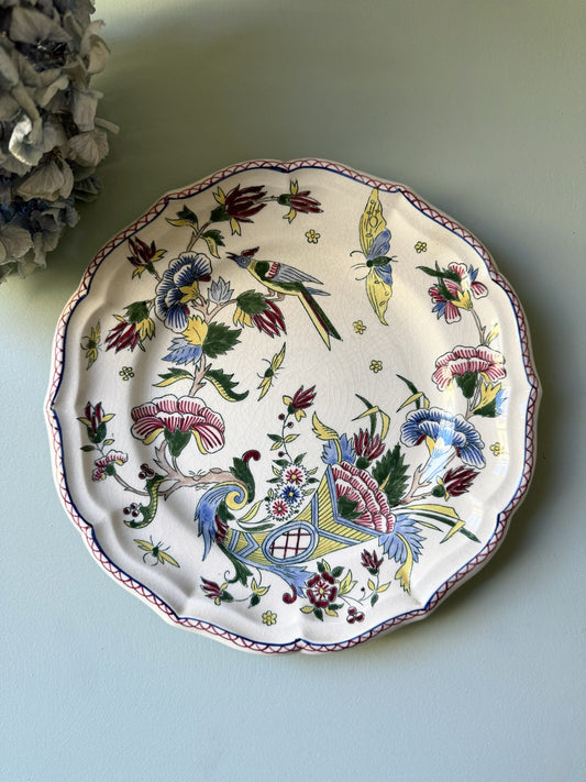 Assiette Gien plate modèle À la corne d’abondance