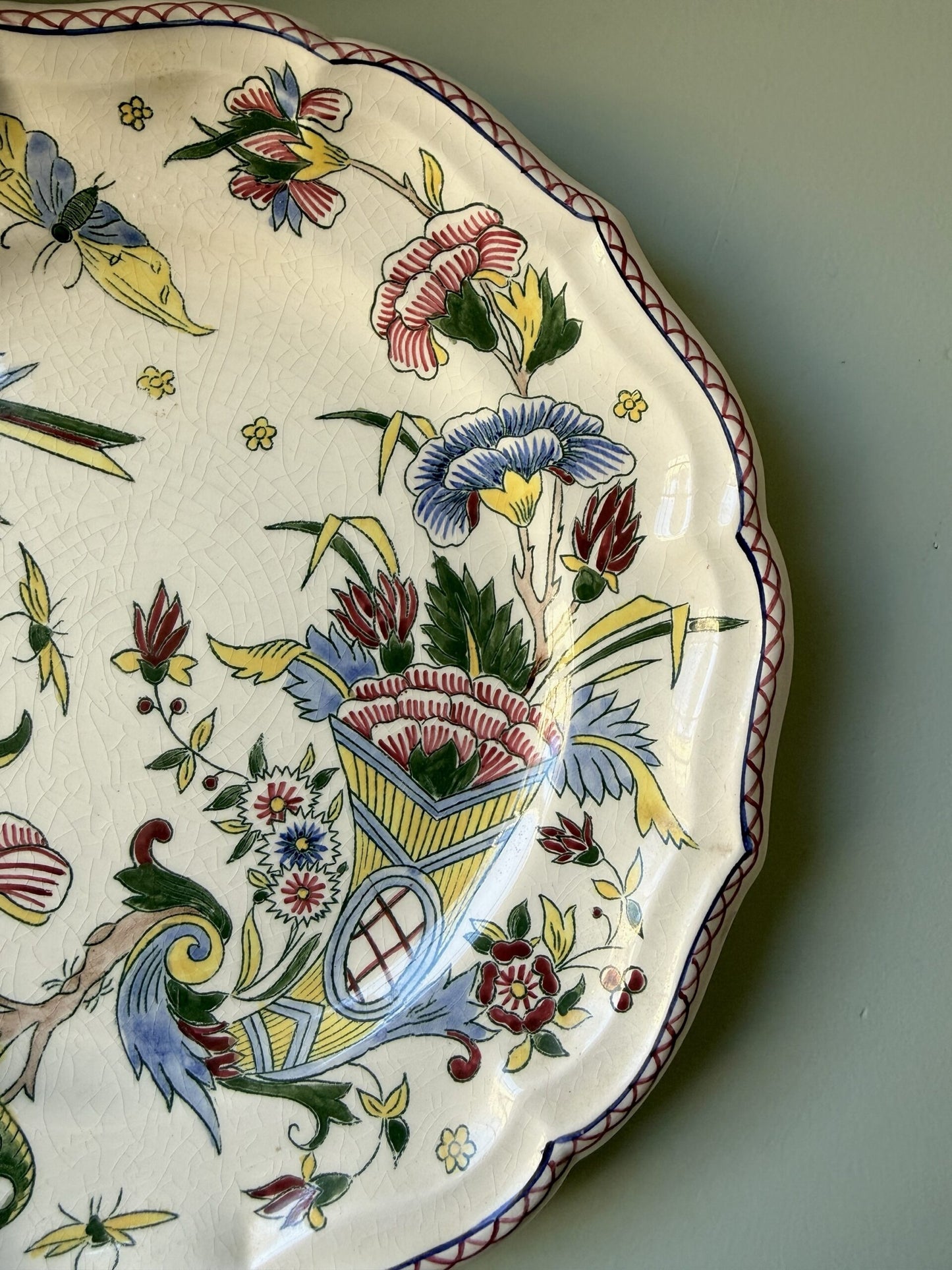 Assiette Gien plate modèle À la corne d’abondance