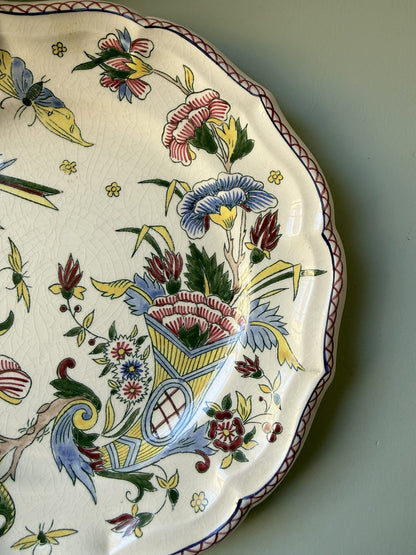 Assiette Gien plate modèle À la corne d’abondance