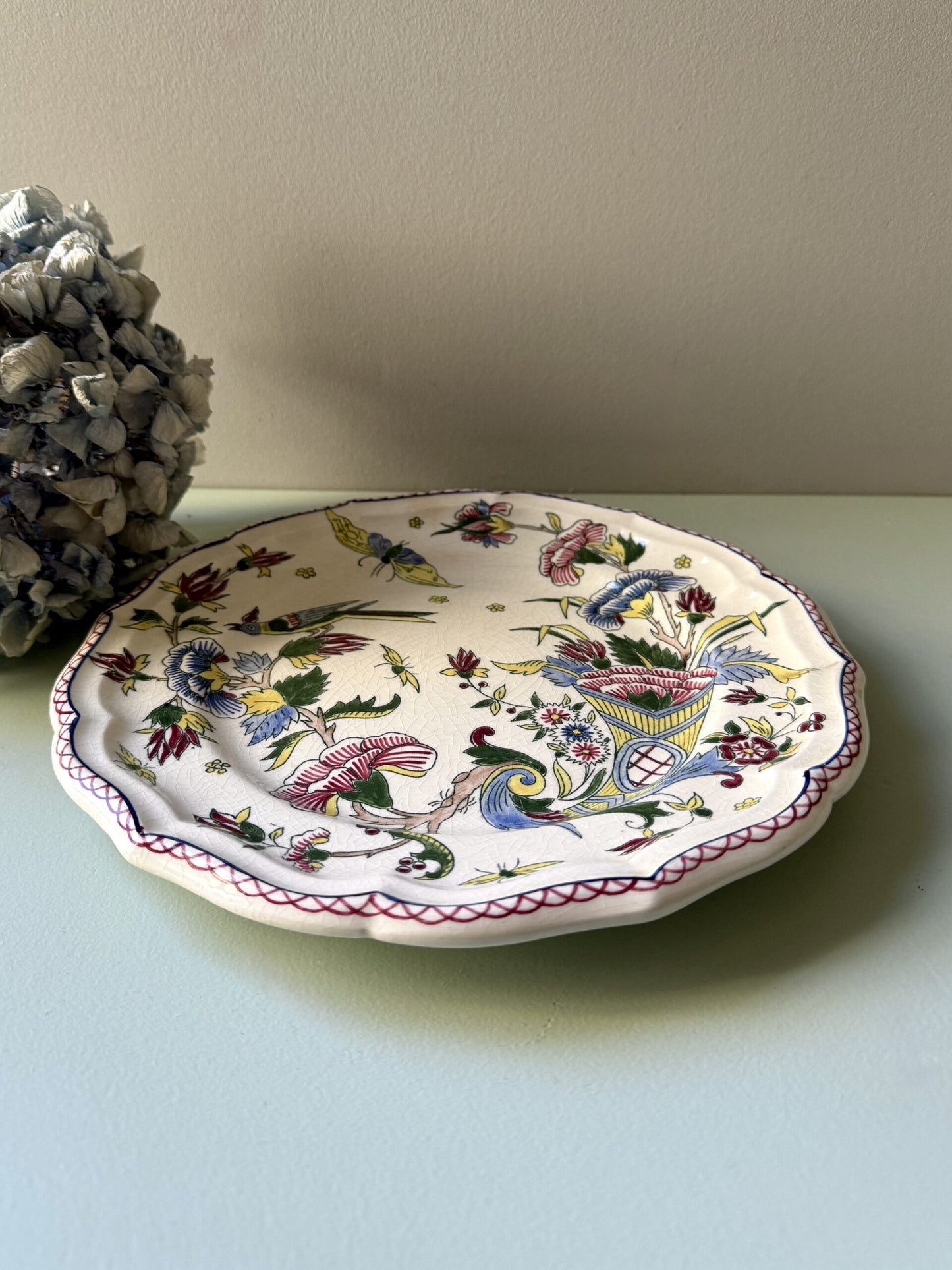 Assiette Gien plate modèle À la corne d’abondance