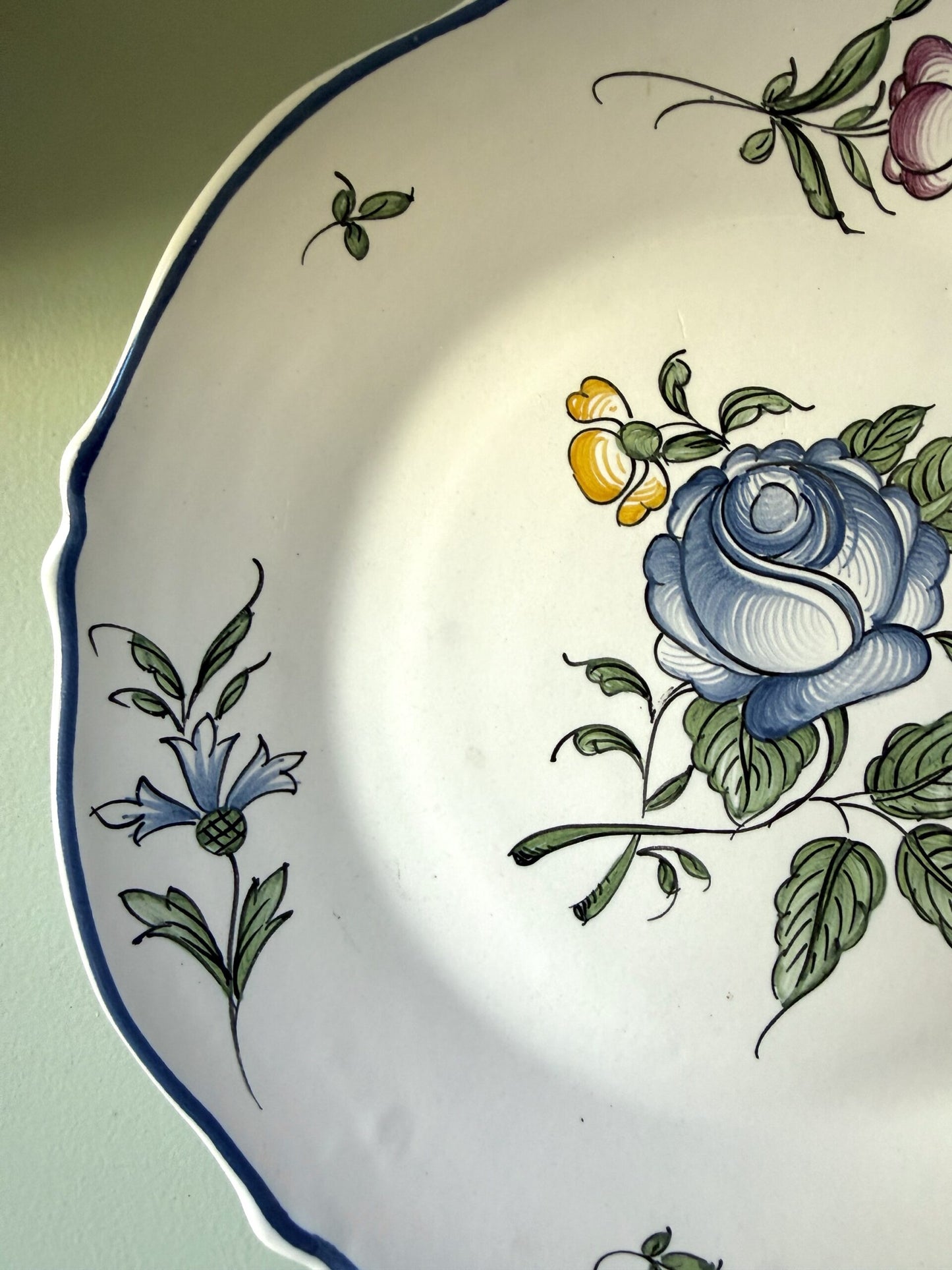 Assiette plate décorative Emile Tessier