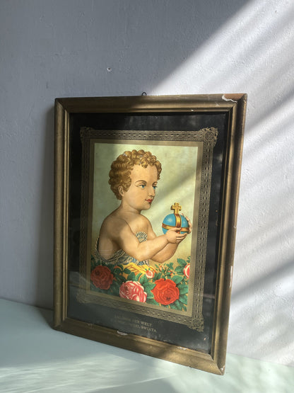 Tableau « enfant au globe »