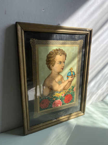 Tableau « enfant au globe »