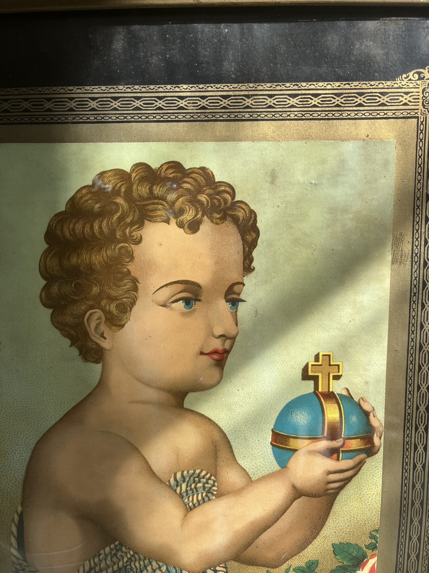 Tableau « enfant au globe »