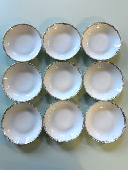 Assiettes creuses Strasbourg Lucien Engel - Lot de 9