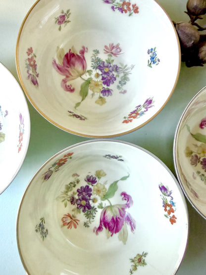 Tasses en porcelaine de l’Ancienne Fabrique Royale de Limoges - lot de 3