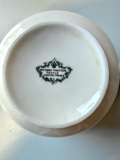 Tasses en porcelaine de l’Ancienne Fabrique Royale de Limoges - lot de 3