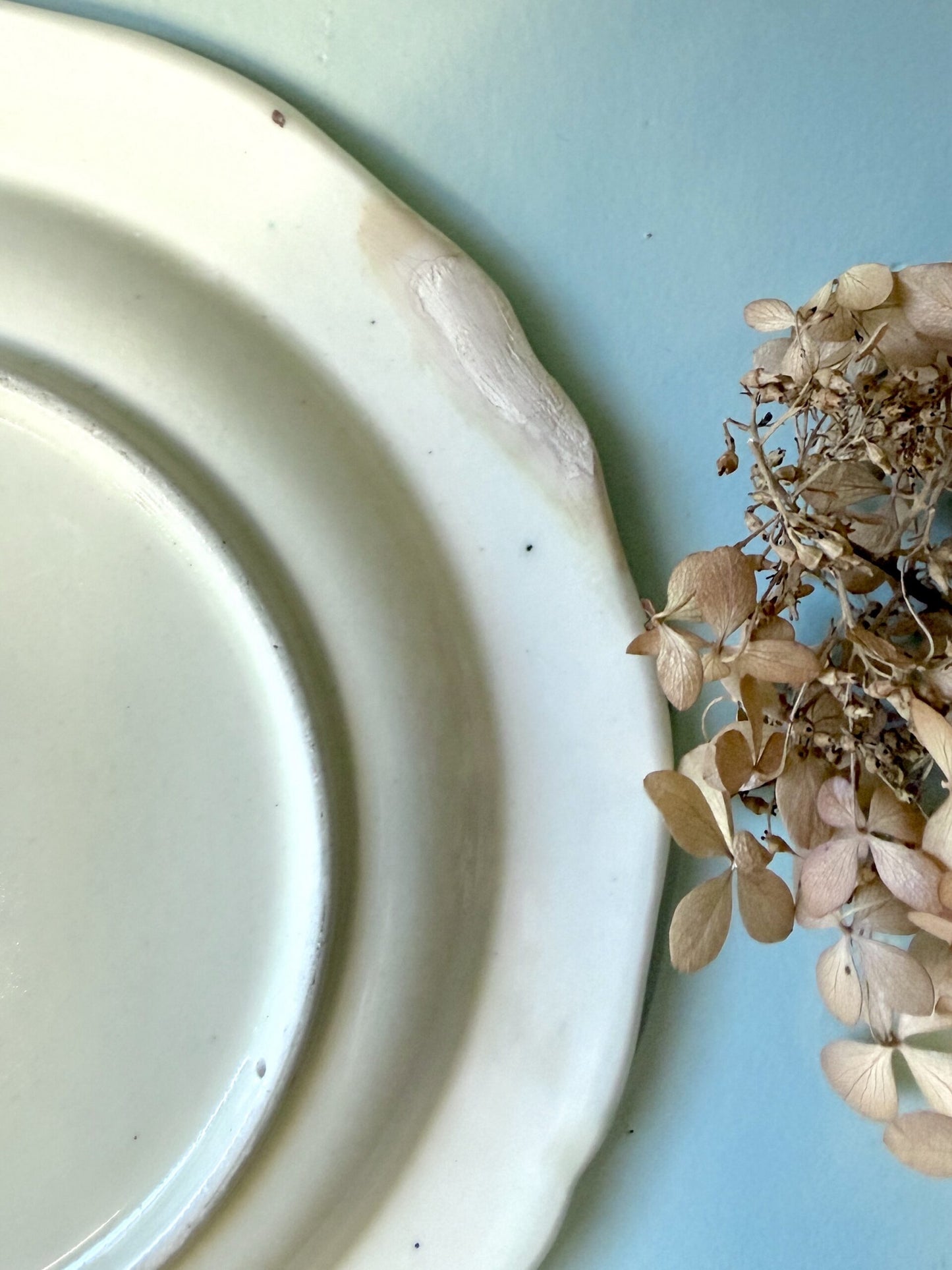 Assiette chantournée décorative signée E.Kylewer - 1966